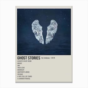 Ghost Stories By Coldplay 2014 Poster 1 Canvas Print