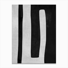 Abstract Min B And W B Canvas Print