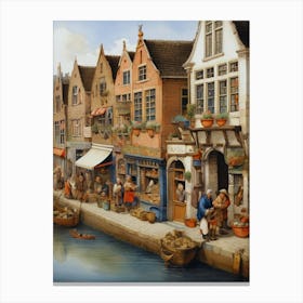 Belgian Market Canvas Print