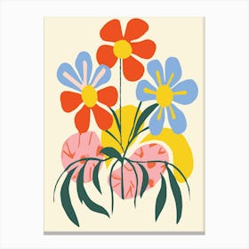 Flowers In A Pot Canvas Print