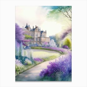 Alnwick Garden, United Kingdom 1, Pastel Watercolour Canvas Print