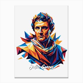 Julius Caesar 02 Portrait WPAP Pop Art Canvas Print