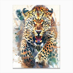 Leopard Painting Canvas Print