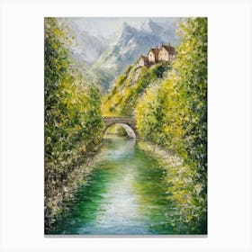 House On The River Canvas Print