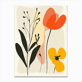 Abstract Floral Painting 45 Canvas Print