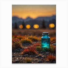 Jar At Sunset Canvas Print