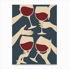 Wine Glasses Canvas Print