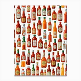 Spicy Sauce Variety Canvas Print