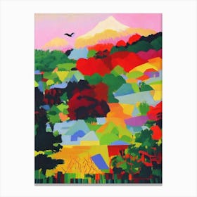 Chitwan National Park Nepal Abstract Colourful Canvas Print