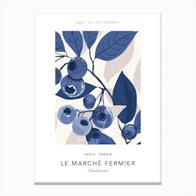 Blueberries Le Marche Fermier Poster 1 Canvas Print