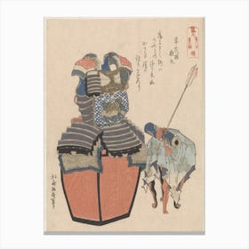 A Comparison Of Genroku Poems And Shells, Katsushika Hokusai 15 Canvas Print