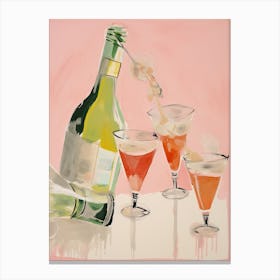 Watercolor Cocktails 2 Canvas Print