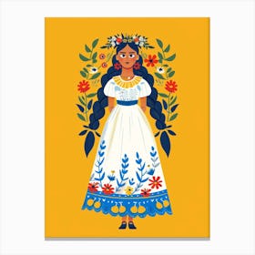 Mexican Girl 3 Canvas Print