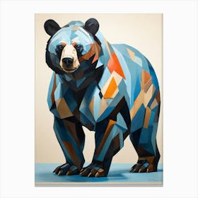 Geometric Bear 1 Canvas Print