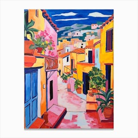 Cartagena Spain 4 Fauvist Painting Canvas Print