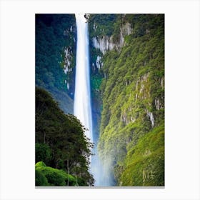 Bridal Veil Falls, New Zealand Majestic, Beautiful & Classic (2) Canvas Print