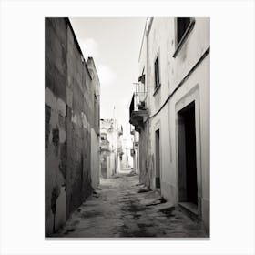 Otranto, Italy, Black And White Photography 1 Canvas Print