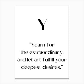 Year For The Extraordinary.Elegant painting, artistic print. Canvas Print