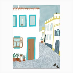 A Street in the Algarve Canvas Print