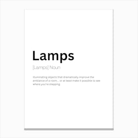 Lamps Definition Meaning Canvas Print