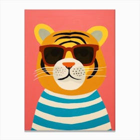 Little Tiger 1 Wearing Sunglasses Canvas Print