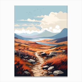 The Cateran Trail Scotland 3 Hiking Trail Landscape Canvas Print