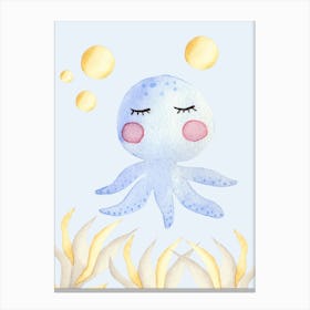 Cute Jellyfish Canvas Print