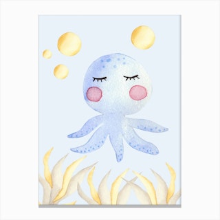 Cute Jellyfish Canvas Print