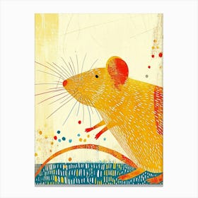 Yellow Rat 3 Canvas Print