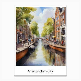 Summer in Amsterdam. 2 Canvas Print