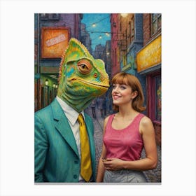 Lizard Man Canvas Print