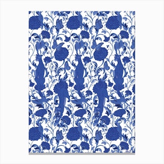 Jaguars And Marigolds Canvas Print