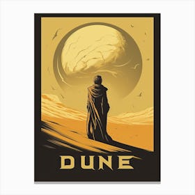 Dune Vintage Fan Art Poster 3 Canvas Print