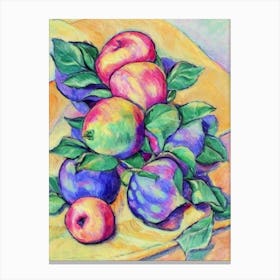 Rose Apple 1 Vintage Sketch Fruit Canvas Print