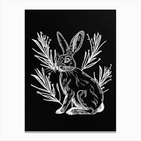 Belgian Hare Minimalist Illustration 3 Canvas Print