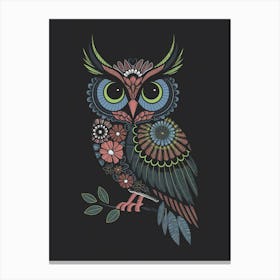 Owl Drawing Canvas Print