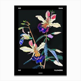 No Rain No Flowers Poster Aconitum 4 Canvas Print