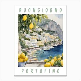 Buongiorno Portofino Art Print Canvas Print