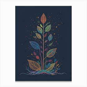 Tree of Colors Canvas Print