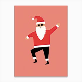 Santa Dancing 23, Christmas Canvas Print