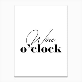 Wine O'Clock Canvas Print