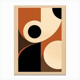 Monochrome Langenfeld Geometric Harmony Canvas Print