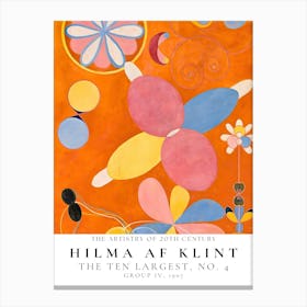 Hilma Af Klint Ten Largest No 4 Canvas Print