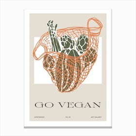 Go Vegan Canvas Print