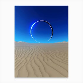 Abstract Circle In The Desert Canvas Print