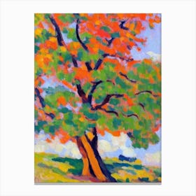 Quercus Velutina 1 tree Abstract Block Colour Canvas Print