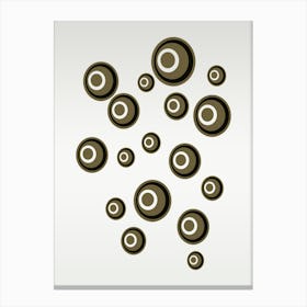 Abstract School Of Boodos Chocolate Fizzy Formation Canvas Print