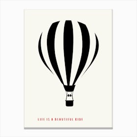 Hot Air Balloon Kids Bedroom Canvas Print