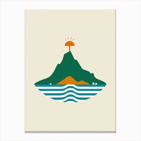 Island Logo Canvas Print