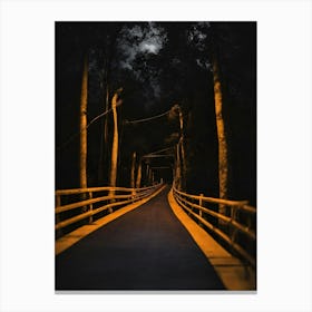 Bridge In The Woods 1 Canvas Print